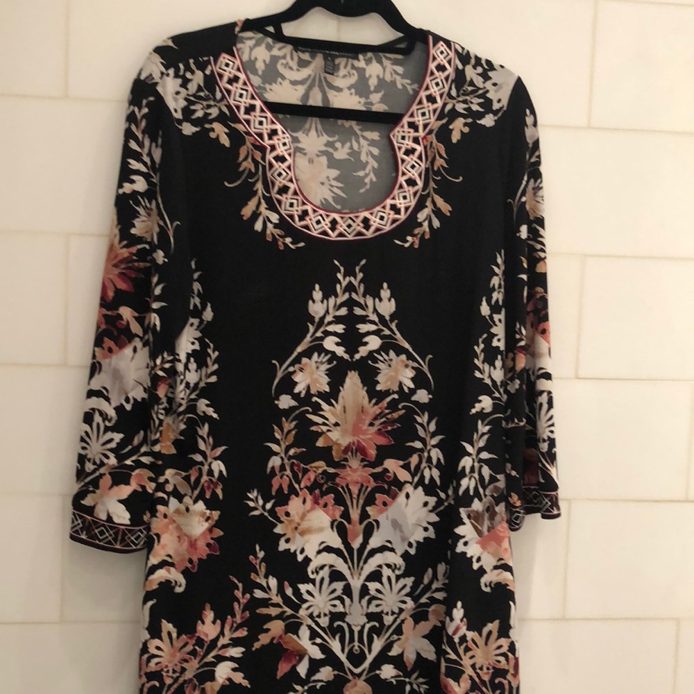 Black Print Tunic
